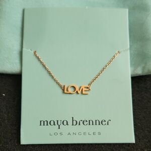 Maya Brenner Goldtone 'LOVE' Bracelet/Anklet
